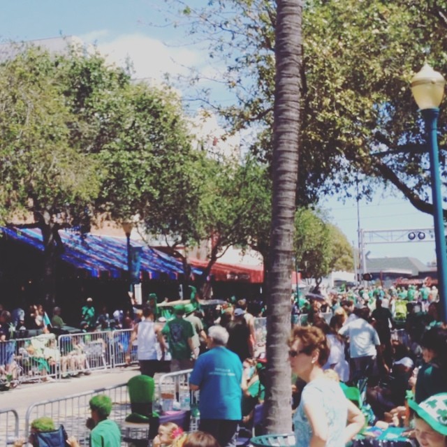 Sunny St. Patty's Day parade in downtown Delray Beach! #florida #flapanthers #sunny