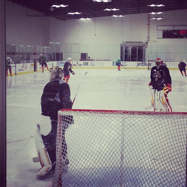 Thomas and Clemmensen ... #FlaPanthers practice 11/14/13