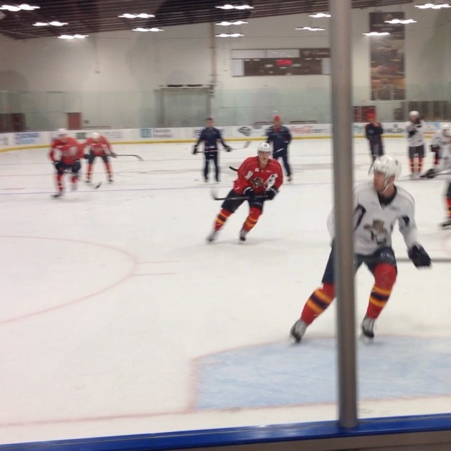 Trocheck with some fancy moves and a goal during 3 on 3 drill #21